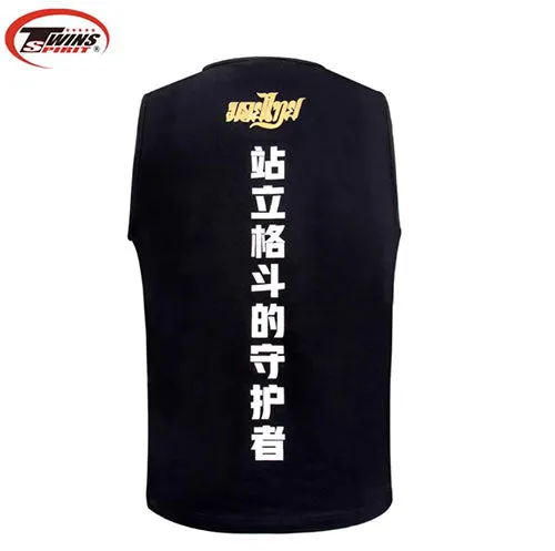 Twins Spirit WX5 Muay Thai Boxing Vest Tank Top S-XXL Black