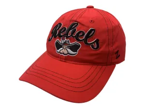 UNLV Rebels Zephyr WOMEN'S Red Lightweight Adjustable Strap Slouch Hat Cap