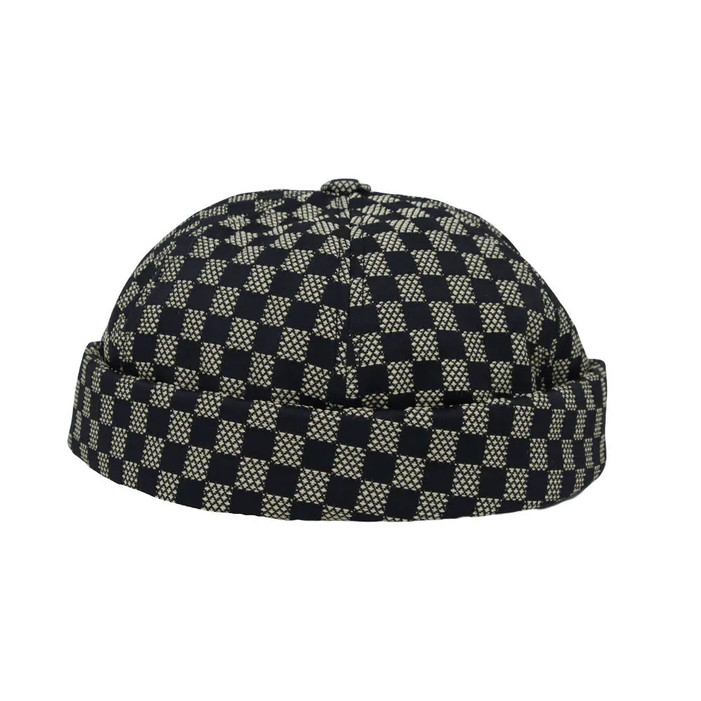 Watch Cap Beanie Plaid Docker Brimless Harbour Hat YT51432