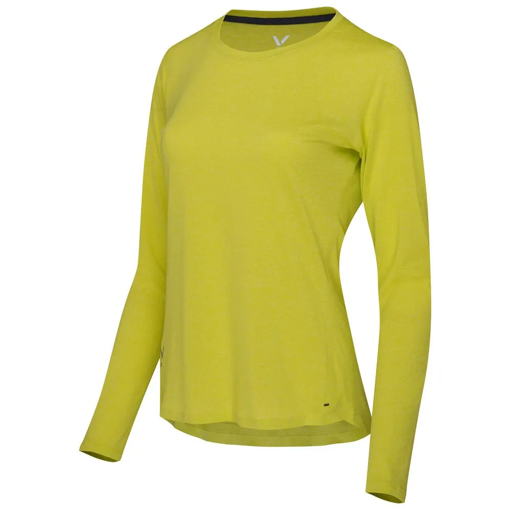 Womens Astral Long Sleeve Tech T-Shirt (Citron)