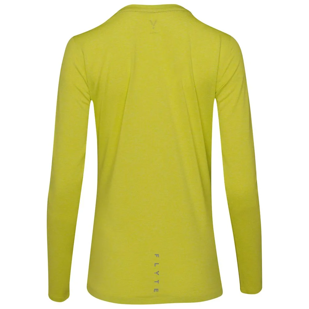 Womens Astral Long Sleeve Tech T-Shirt (Citron)