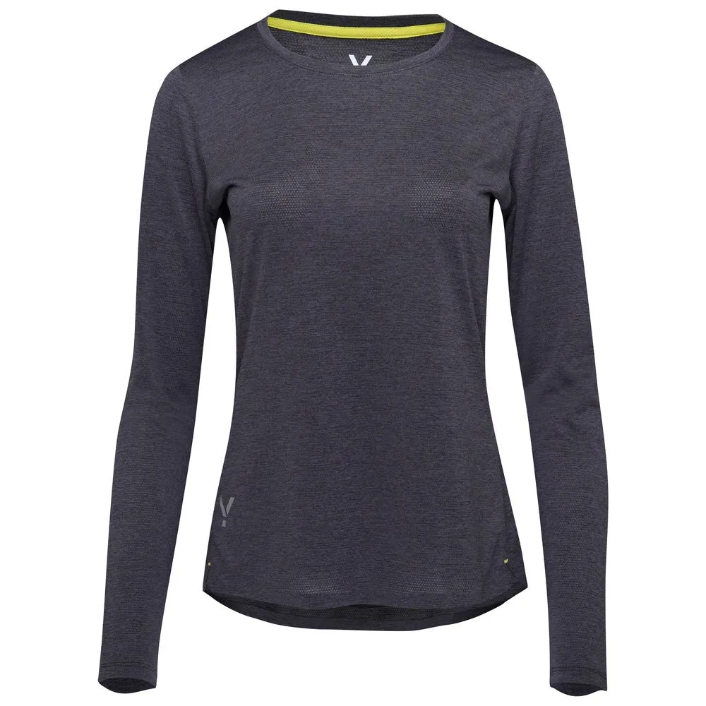 Womens Astral Long Sleeve Tech T-Shirt (Graphite)