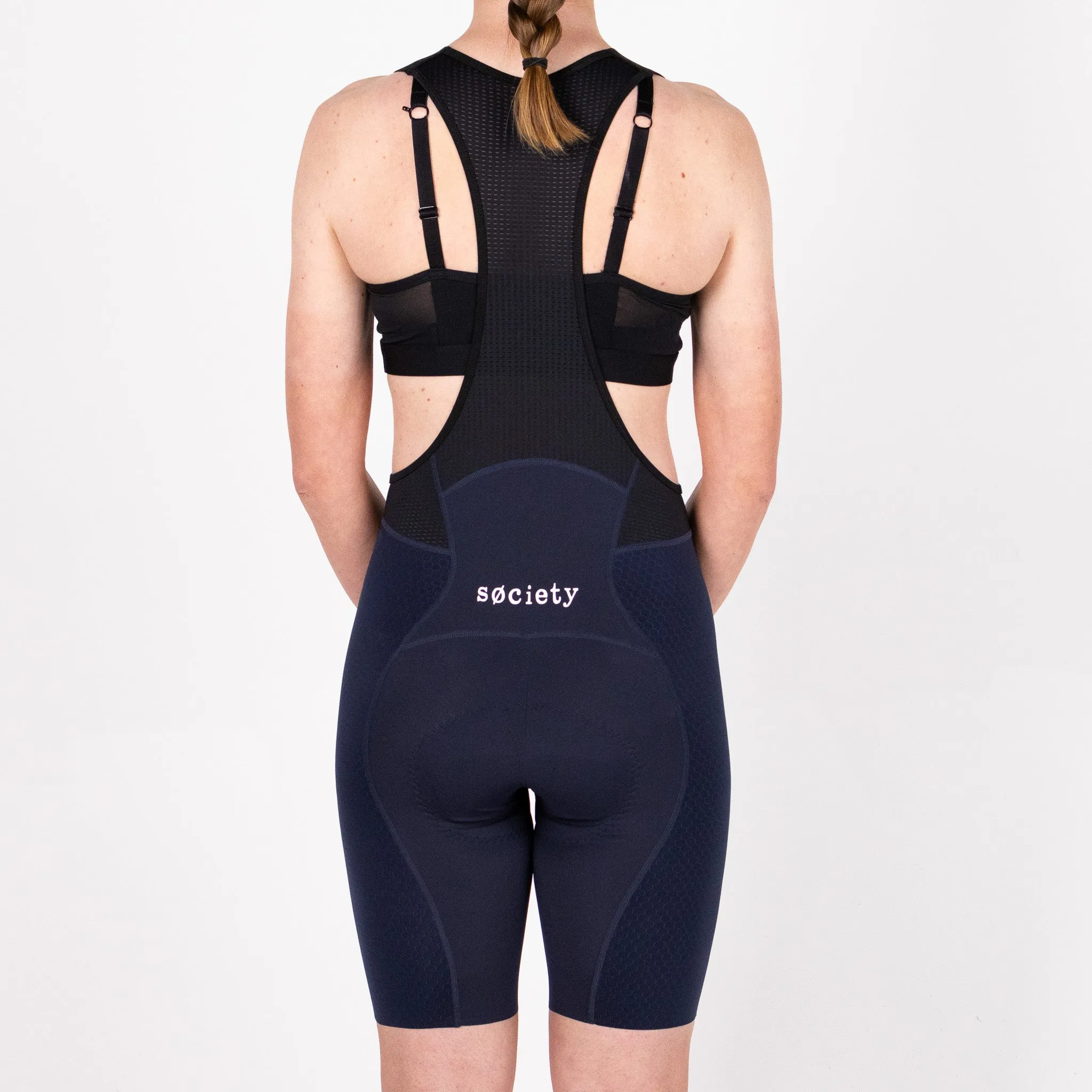 Womens /// Elevate Bib Shorts (Hex Navy)