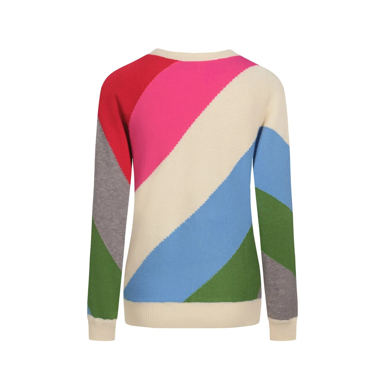 Women's striped multicolor knit sweater