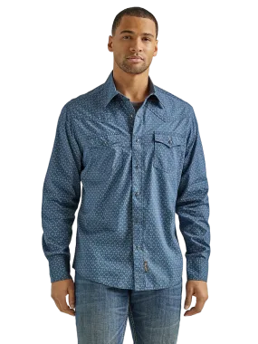 Wrangler Men's Retro Premium Snap Print Shirt