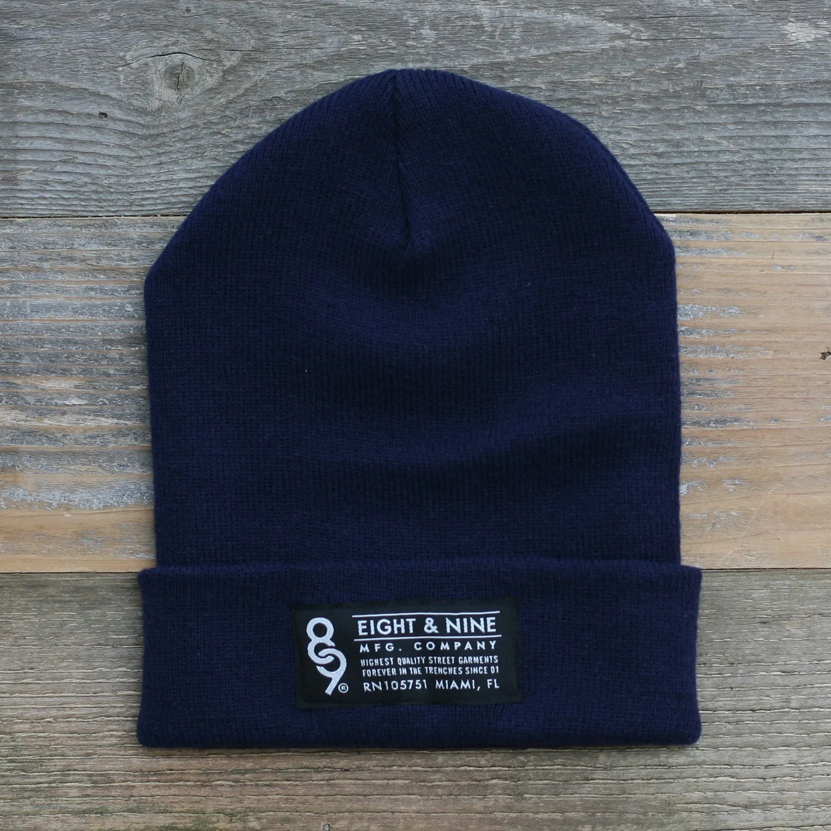 Wynwood Cuffed Beanie Navy