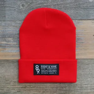 Wynwood Cuffed Beanie Red