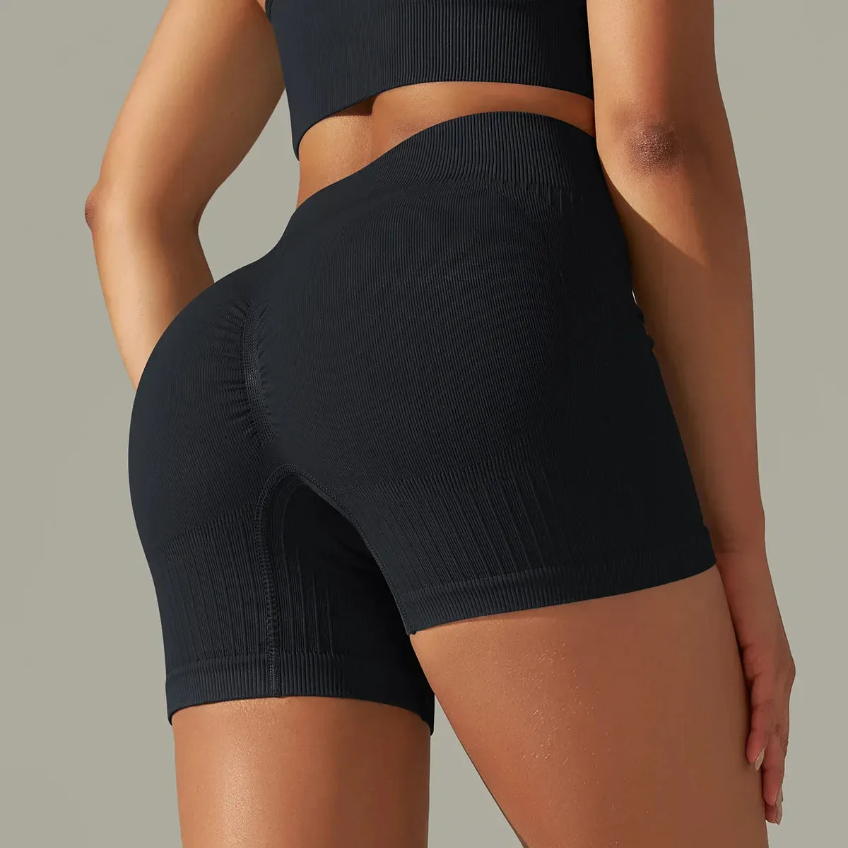 Yoga Seamless Tummy Control Athletic Sports Short